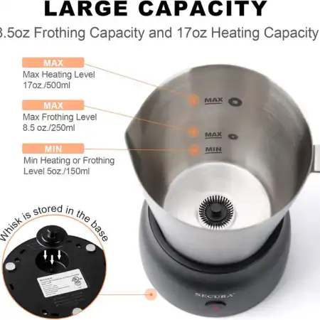 Review: Secura Detachable Milk Frother
