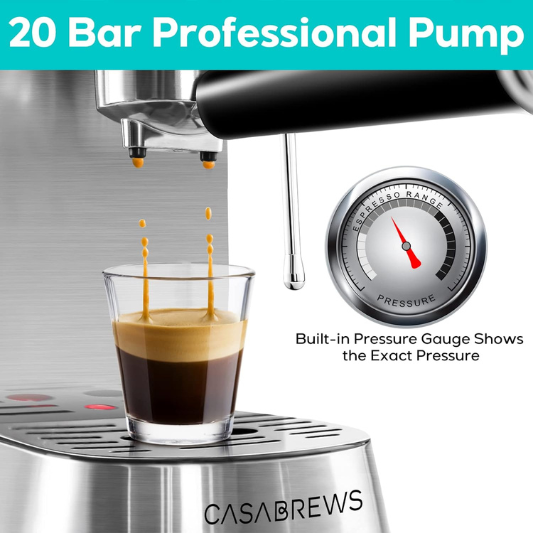 Casabrews Espresso Machine 20 Bar Review 9 Casabrews Espresso Machine 20 Bar Review